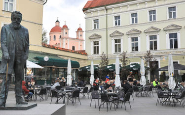 Jedna z kawiarni w centrum Wilna