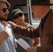 Zdjęcia do filmu Cezarego Albina (z lewej), w którym Jan Machulski zagrał swoją przedostatnią rolę, 