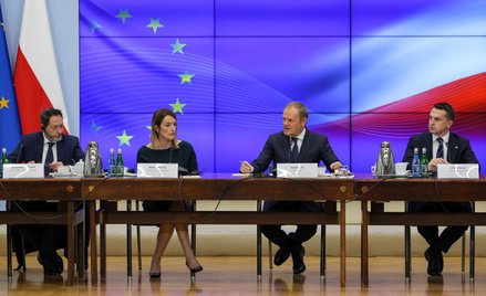 Roberta Metsola i Donald Tusk