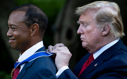 Prezydent Donald Trump odznaczył Tigera Woodsa