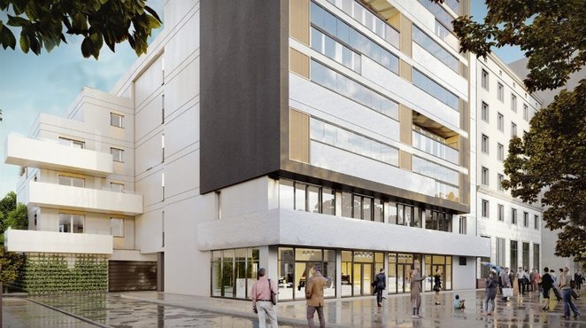 Nowa zabudowa otrzyma kaskadową formę architektoniczną, mającą na celu harmonijne wpisanie się w tka