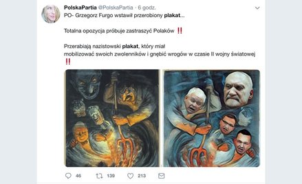 Czy nazistowski plakat był wzorem dla posła PO?