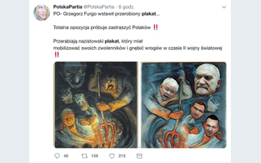 Czy nazistowski plakat był wzorem dla posła PO?
