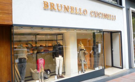 Butik marki Brunello Cucinelli w Madrycie.