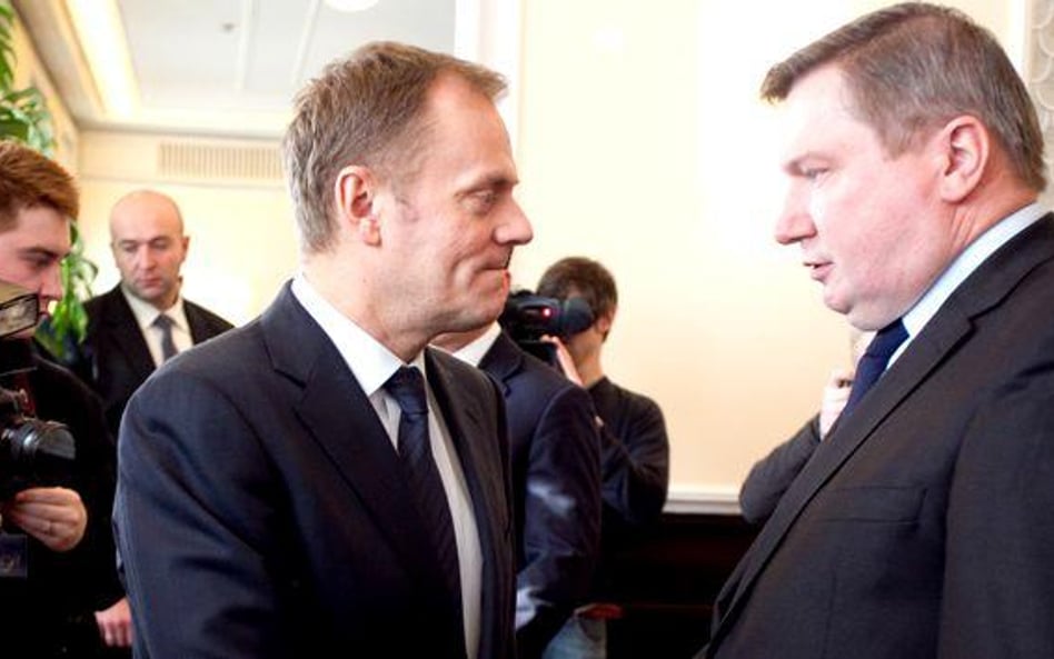 Donald Tusk i Jerzy Miller