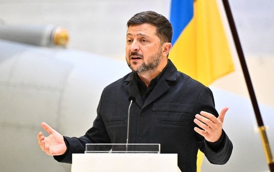 Prezydent Ukrainy Wołodymyr Zełenski