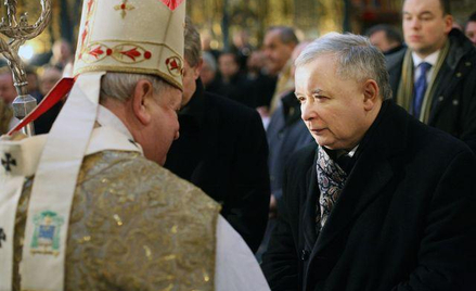 Kardynał Dziwisz i prezes Kaczyński