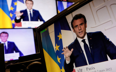 Macron do Francuzów: Ochronię was przed skutkami wojny na Ukrainie