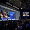 Wołodymyr Zełenski przemawia do uczestników Światowego Forum Ekonomicznego w Davos
