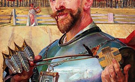 Autoportret w zbroi ze skrzypeczkami