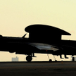 Samolot rozpoznawczy Lockheed U-2S Dragon Lady. Baza lotnicza Al Dhafra w Zjednoczonych Emiratach Ar