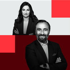 Marzena Tabor-Olszewska, redaktor prowadząca „Rzeczpospolitej” i Cezary Szymanek, zastępca redaktora