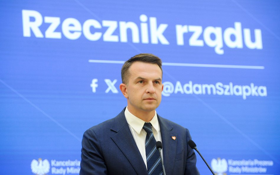 Rzecznik rządu Adam Szłapka