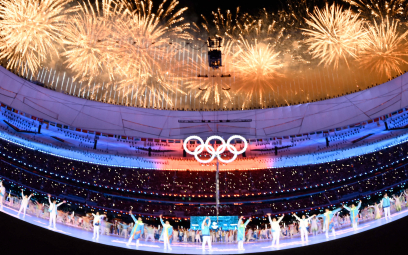 Ceremonia zamknięcia igrzysk na stadionie w Pekinie