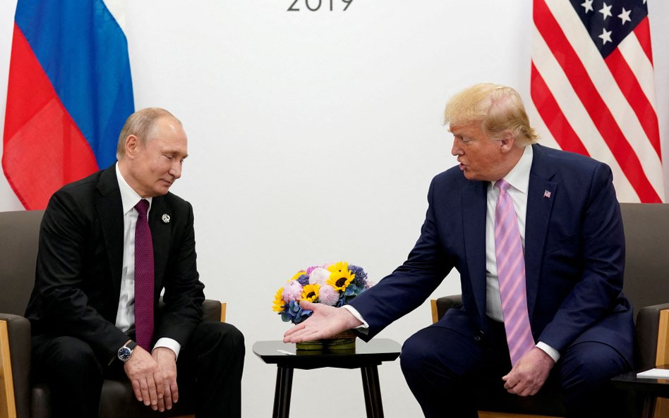 Spotkanie Trumpa i Putina podczas szczytu przywódców G20 w Osace, czerwiec 2019