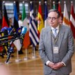 Bart De Wever, premier Belgii, na posiedzeniu Rady Europejskiej w Brukseli