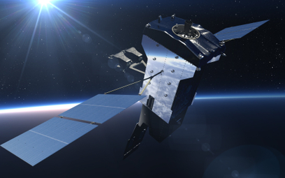 Wizja satelity wczesnego ostrzegania o startach rakiet balistycznych serii SBIRS GEO.