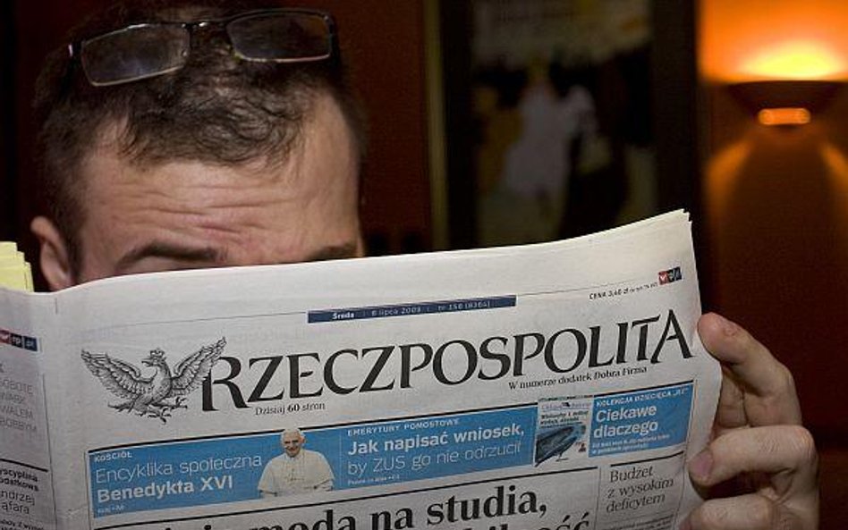 Sprzedaż "Rzeczpospolitej" była stabilna - rok do roku skurczyła się minimalnie, o 0,3 proc. do 141,