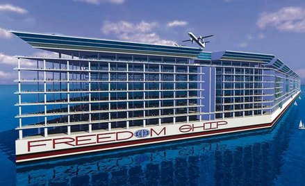 „Freedom Ship” będzie odbywał dwuletnie rejsy dookoła świata. Choć statku jeszcze nie ma, wiadomo ju
