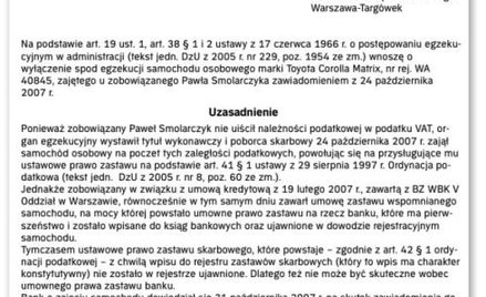 Poborca skarbowy nie może zająć całego majątku