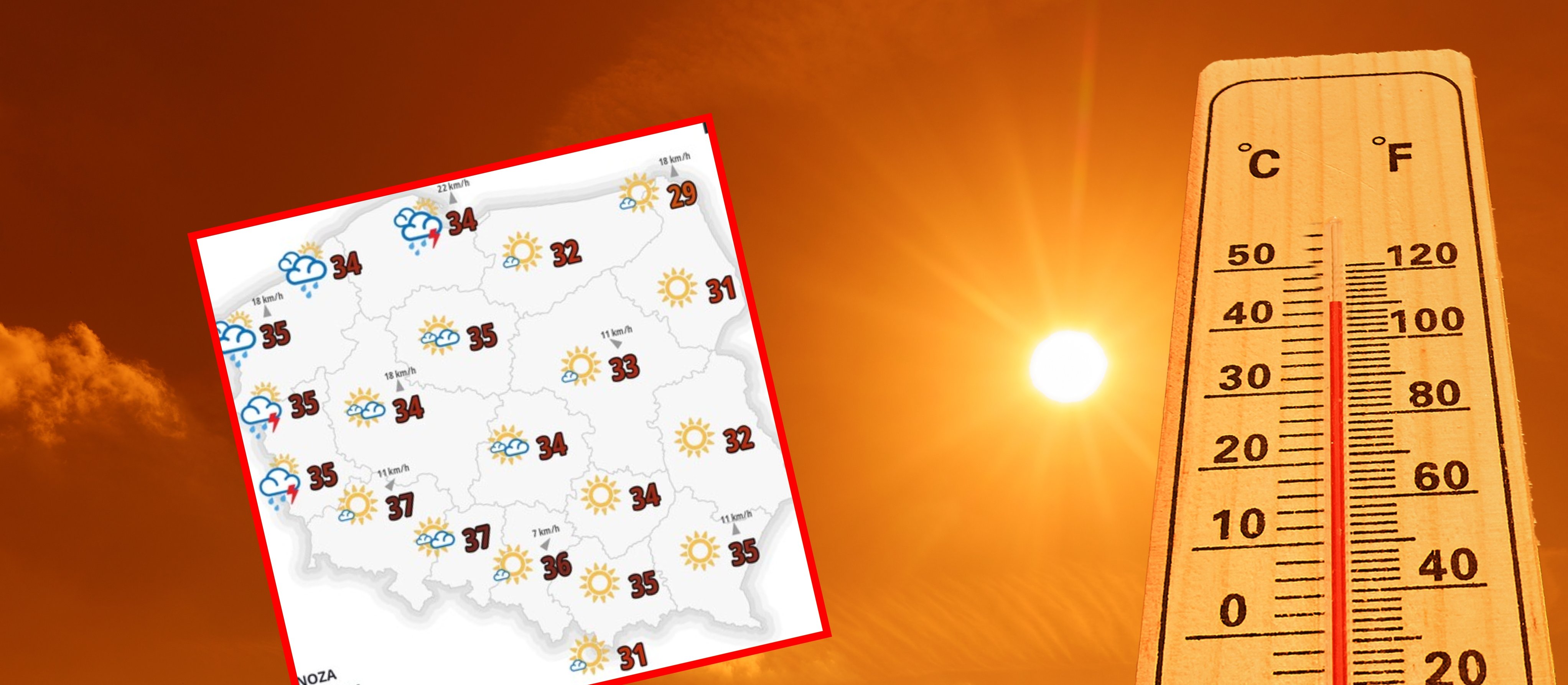 Zbliża się potężna fala upałów. Żar zaleje Polskę