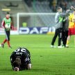 Piłkarz Polonii Warszawa Pavel Sultes po przegranym meczu
