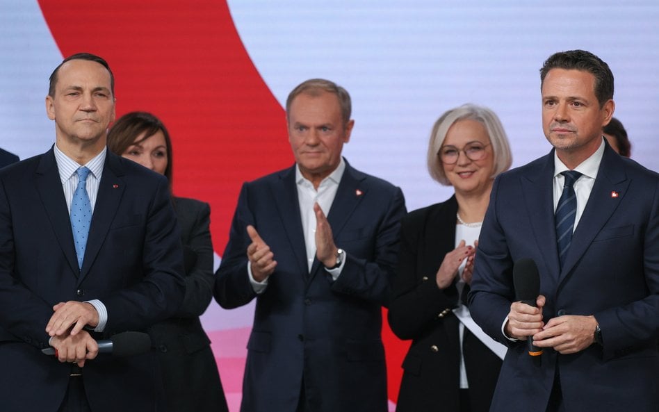 Radosław Sikorski, Donald Tusk i Rafał Trzaskowski.