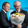 Herman van Rompuy ogłasza, że jego następcą zostanie Donald Tusk. 30 sierpnia, Bruksela