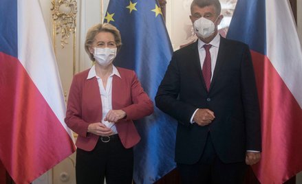 Przewodnicząca Komisji Europejskiej. Ursula von der Leyen i premier Czech Andrej Babis