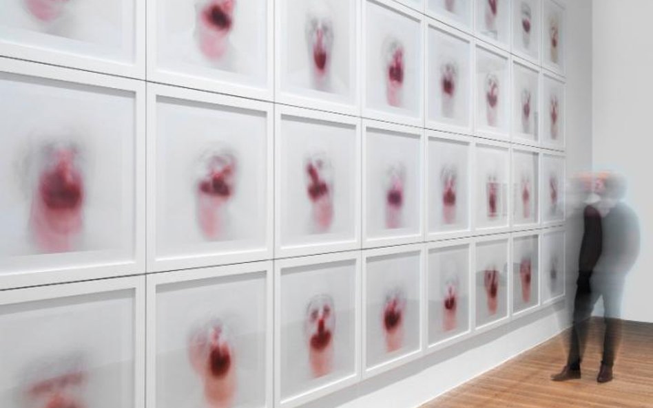 Cabinet of, 2001 71 cm x 71 cm 36 fotografii barwnych z wystawy "Roni Horn aka Roni Horn", Tate Mode