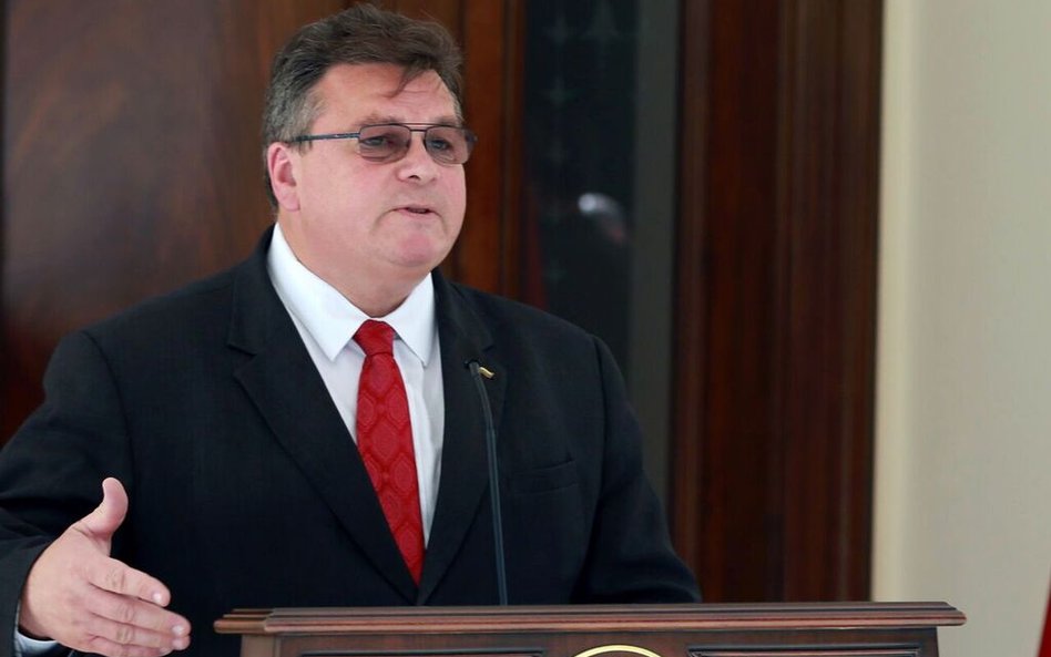 Linas Linkevičius, szef MSZ Litwy