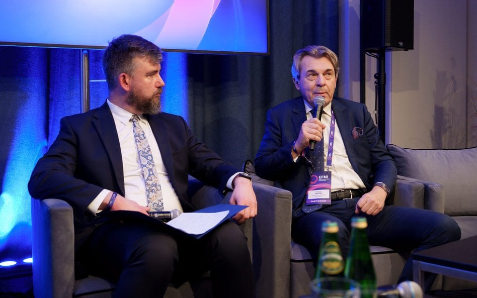 Uczestnicy debaty „Polskie przedsiębiorstwa podbijają Wielką Brytanię”, która towarzyszyła prezentac
