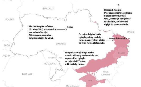 Tak wyglądała sytuacja na froncie w 1252 dniu wojny