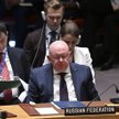Stały przedstawiciel Rosji przy ONZ Wasilij Nebenzia, podczas podziedzenia RB ONZ w rocznicę rosyjsk