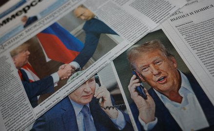 Czołówki rosyjskich gazet po rozmowie Donalda Trumpa z Władimirem Putinem