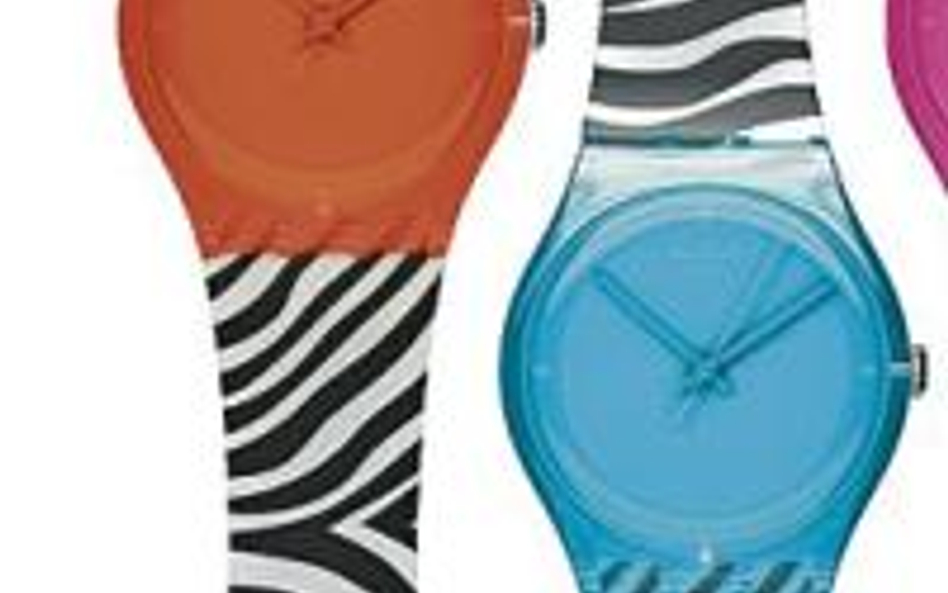 Zegarki Swatch z kolorowej linii Zebra