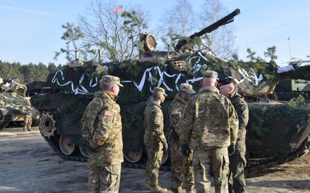 Pierwsze wspólne ćwiczenia na żagańskim poligonie.