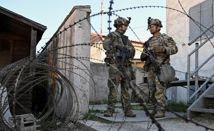 Amerykańscy żołnierze w ośrodku szkoleniowym w Hohenfels w Niemczech