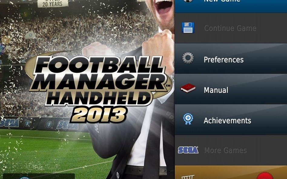 Screen z gry "Football Manager"