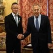 Péter﻿ Szijjártó i Siergiej Ławrow w Moskwie