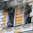 Atak drona na centrum Kijowa. Płonie budynek Narodowej Akademii Nauk