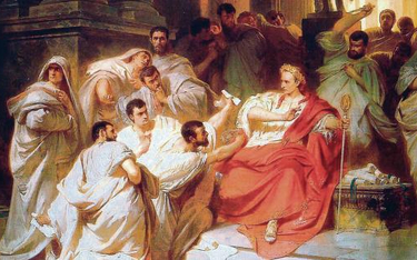 „Śmierć Cezara”, obraz Carla Theodora von Piloty.