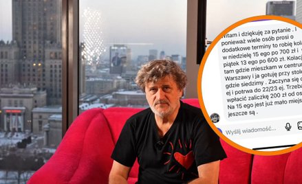 Janusz Palikot zaprasza na wystawne kolacje w centrum Warszawy. Ceny wahają się od 600 do 1500 złoty