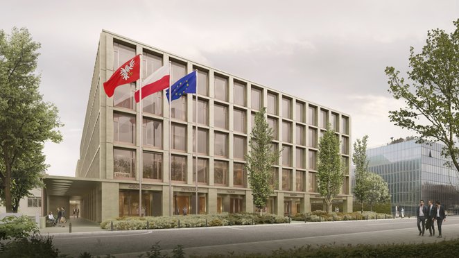 Architekci z biura Projekt Praga postawili na ujednoliconą kolorystykę w odcieniach zieleni, co nawi