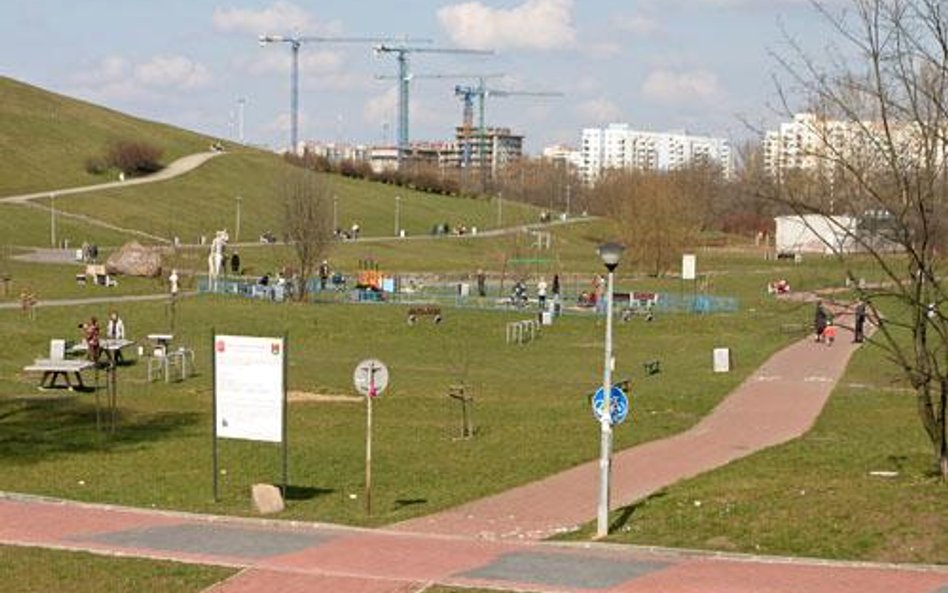 Park Kozłowskiego pod Kopą Cwila na warszawskim Ursynowie