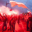Marsz Niepodległości na ulicach Warszawy