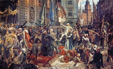 Obraz „Konstytucja 3 maja 1791 roku” Jan Matejko namalował w 1891 r. z okazji 100. rocznicy uchwalen