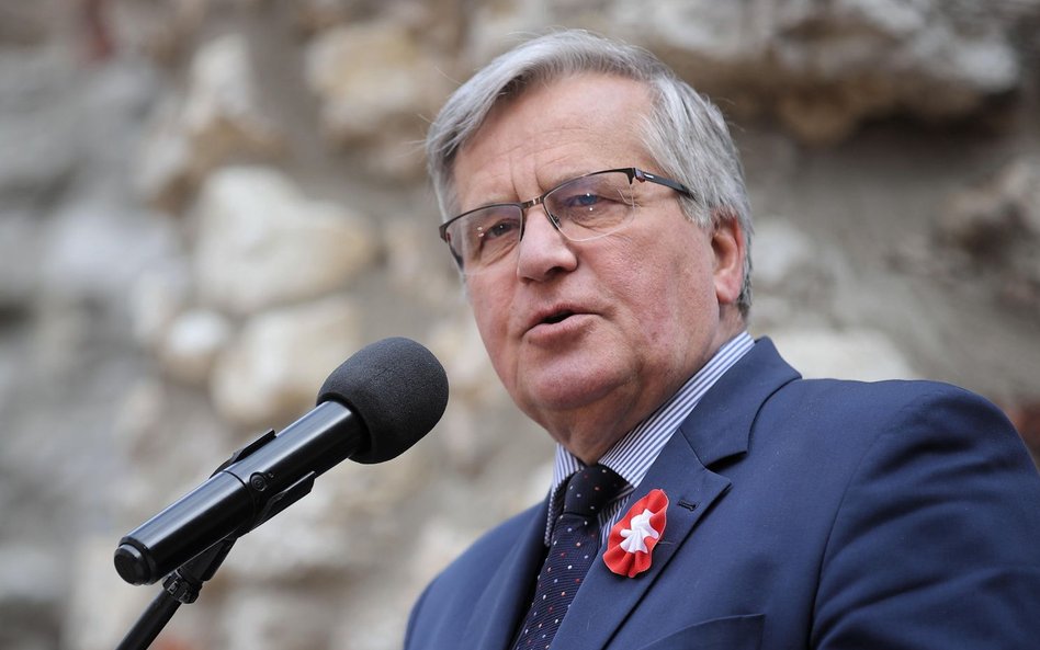 Były prezydent Bronisław Komorowski komentował wzrost cen