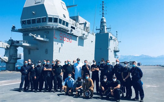 "Trieste (L 9080). Fot./MO Włoch."