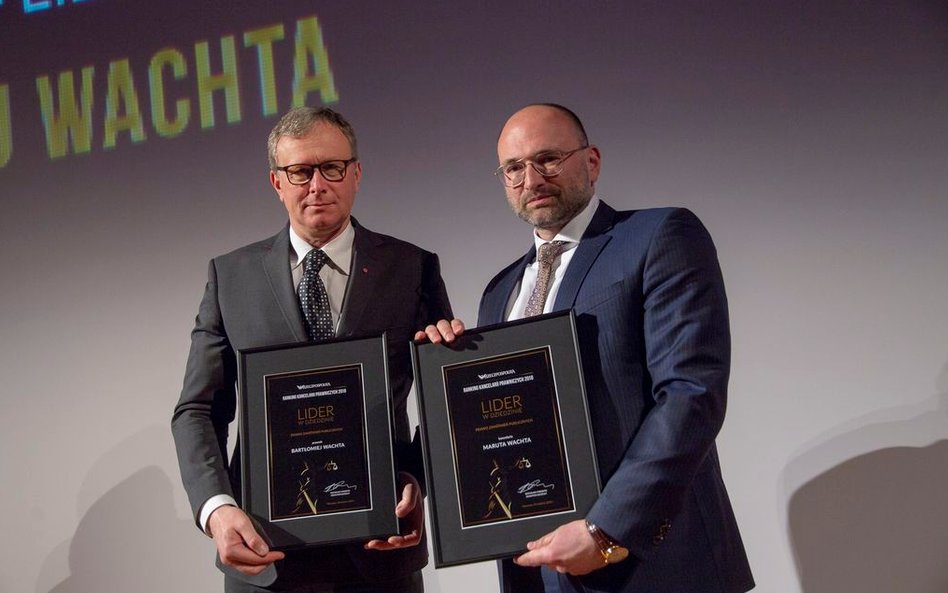 Bogusław Chrabota - redaktor naczelny "Rzeczpospolitej", Bartłomiej Wachta - kancelaria Maruta Wacht